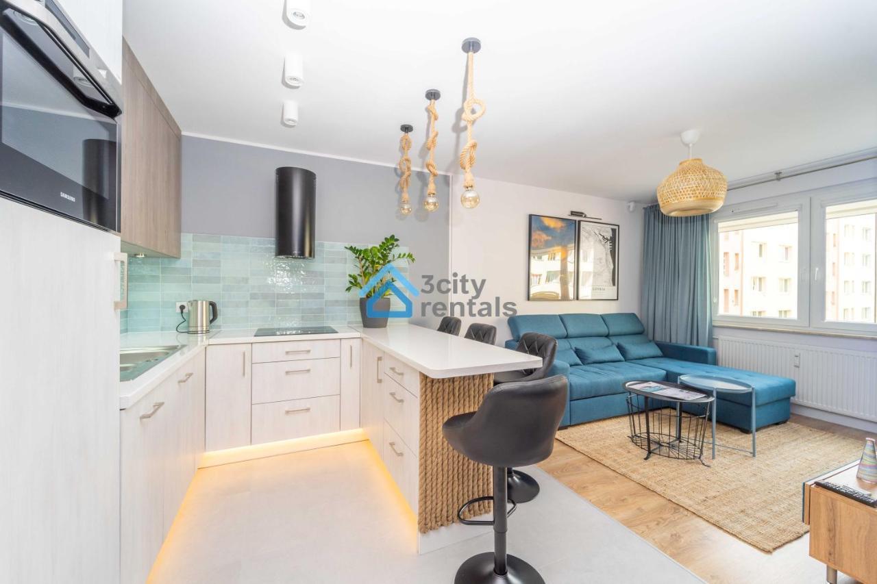 Bright And Blue 3City Apartment With Balcony In Gdynia By Noclegi Renters Dış mekan fotoğraf