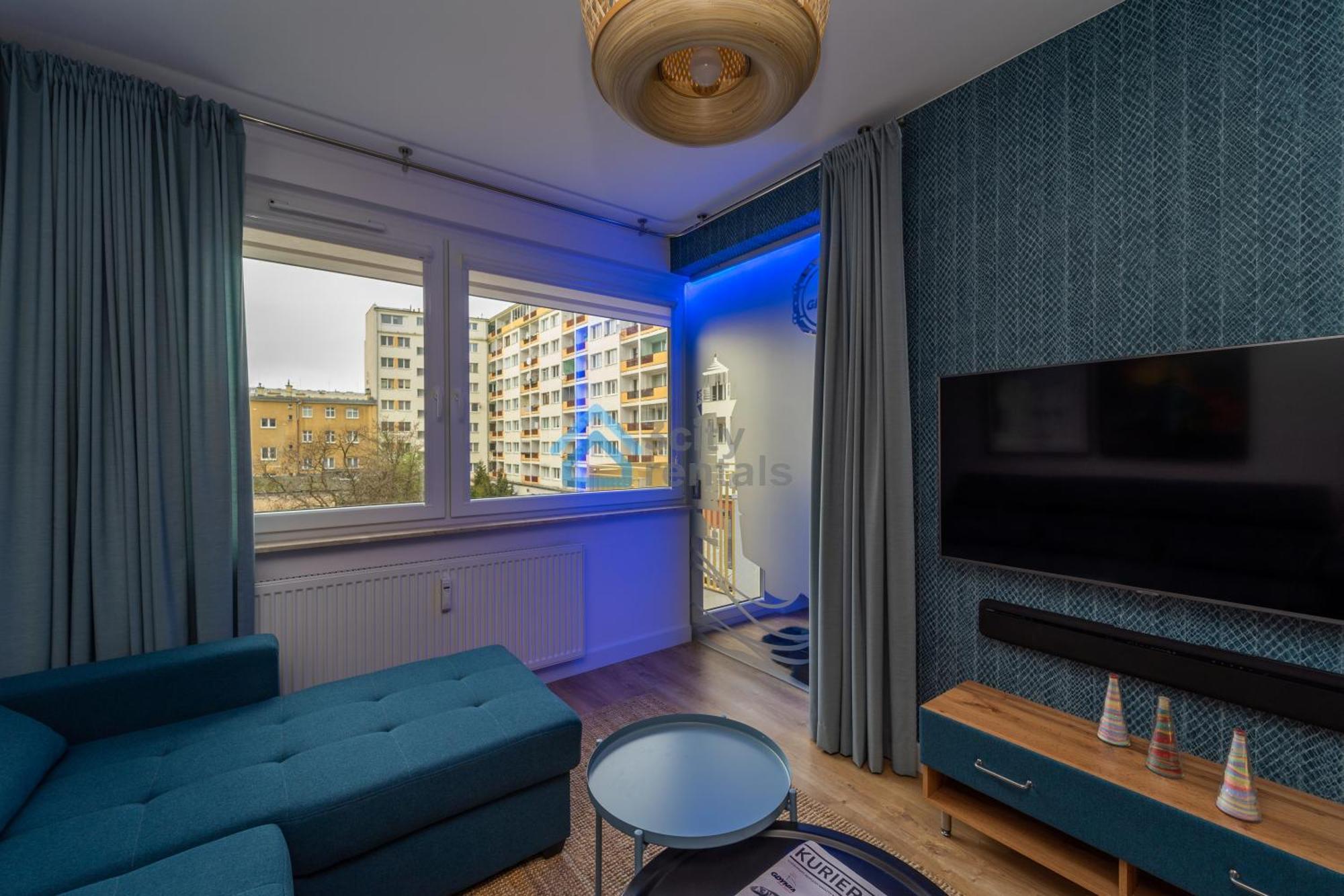 Bright And Blue 3City Apartment With Balcony In Gdynia By Noclegi Renters Dış mekan fotoğraf
